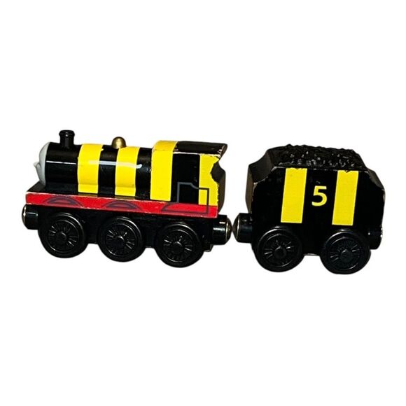 Thomas the Train Wooden Busy as a Bee James & Tender 2003 Variant Rare - Picture 3 of 7